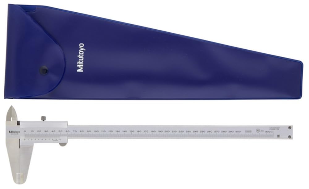 Mitutoyo 530-108 Vernier Caliper, Stainless Steel, 0-200mm Range, +/-0.05mm Accuracy, 0.05mm Resolution