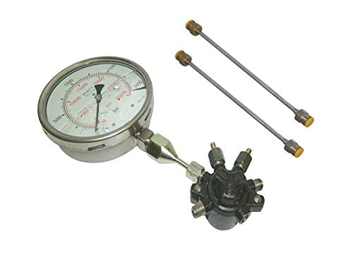 COMMON FUEL RAIL WITH 2000 BAR HIGH PRESSURE GAUGE & HI PRESSURE PIPES