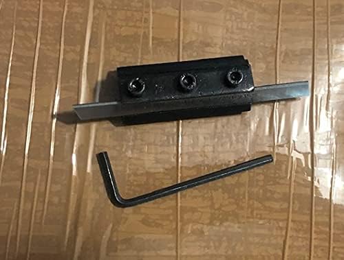 Omex T-Type Lathe Parting Tool Clamp Cut Off Tool 5/16" Shank with 5/16" HSS Blade & Key