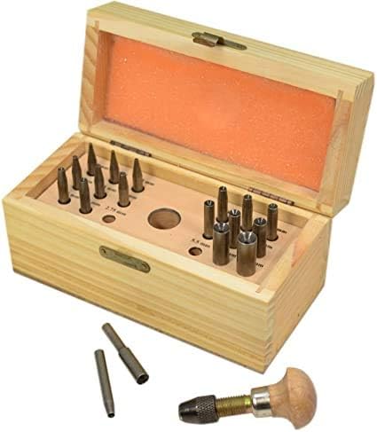 Professional Jeweler's 18 Pcs Bezel Jewel Setting Punch Set 0.75 to 7.75mm I Made In India