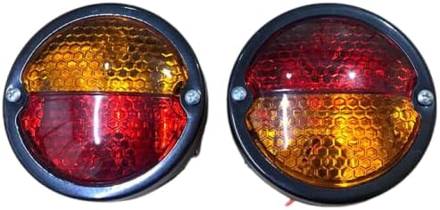 TAURISH For Massey Ferguson Pair Rear Tail Flasher Lamp Vintage Tractor with Bulb