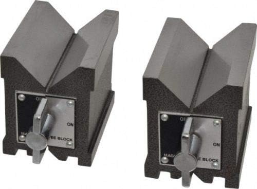Precision Magnetic Vee Blocks Size 100 x 95 x 75mm V Block Matched Pair Heavy