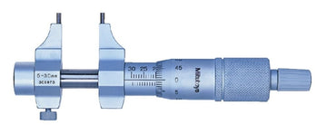Mitutoyo 145-185 Vernier Inside Micrometer, Caliper Type, 5-30mm Range, 0.01mm Graduation, +/-0.005mm Accuracy