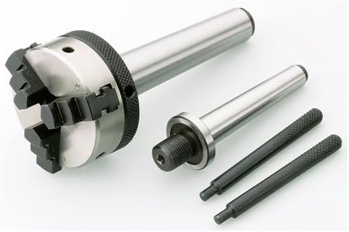 OMEX LATHE CHUCK 2" - 3 JAW SELF CENTERING WITH MT2 & MT1 MORSE TAPER ARBOR MT 2 1