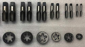 BSP/BSPP (British Standard Pipe) Tap and Die Set - 18 Piece