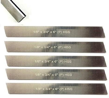 TAURISH Set of 5 HSS Trapezoid Blades 1/8