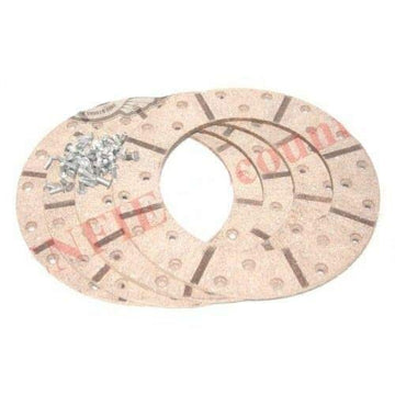 TAURISH Brake Linings 9'' With Rivets 'MASSEY FERGUSON' 35 135 165 175 240 241 245 265
