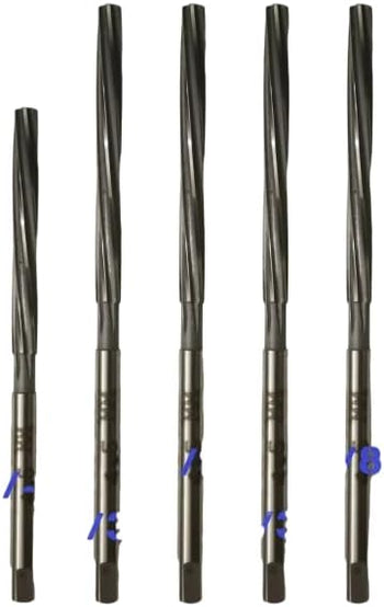 TAURISH HSS Valve Stem Guide Reamers Set of 5 Pieces - 1/4