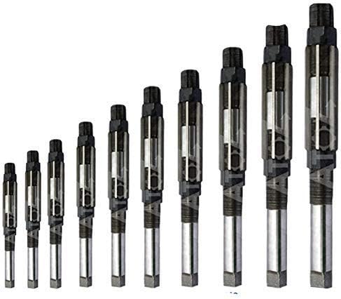 TAURISH H10 Adjustable Hand Reamer Set 10 Pieces Set Capacity 3/8" To 15/16" Reaming Hand Tools
