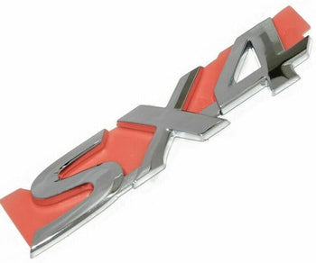 TAURISH for 2006-2013 SX4 Emblem Letters Logo Badge Decal Trunk Rear Chrome