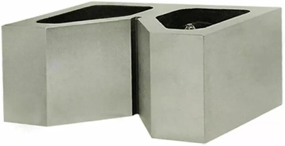 TAURISH Set of 2 Cast Iron V-Blocks 6" Long – Precision Ground 90° V for Round Stock Support, 6" x 2" x 4" Dimensions, Machined Square and Parallel