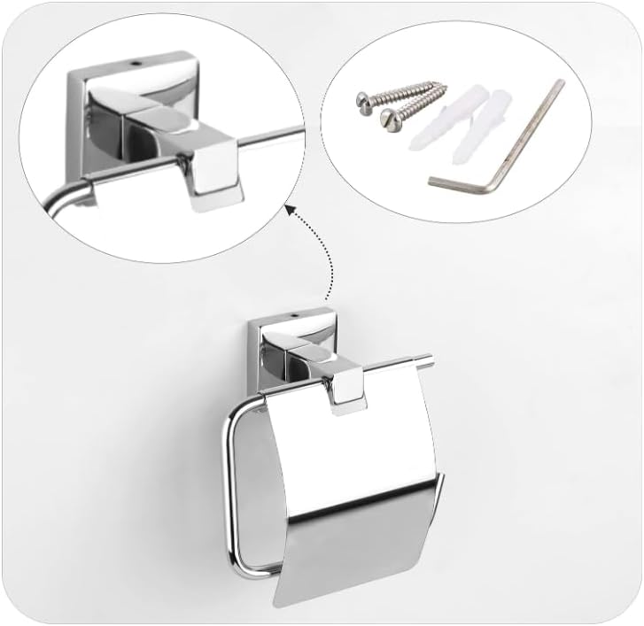 Stainless Steel Toilet Paper Holder/Tissue Paper Holder/Toilet Paper roll Holder/Toilet Tissue Holder for Bathroom/Bathroom Accessories