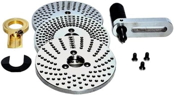 TAURISH Steel Dividing Plates Set for HV4/HV6 Rotary Table with Working Manual-Milling Indexing Kit