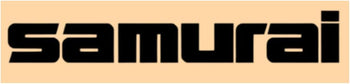 TAURISH Samurai Tailgate Sticker Decal Black for Samurai 86-95 Size 325mm X 48mm