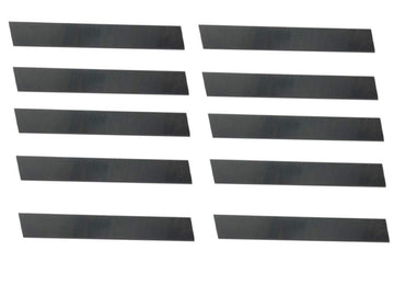 Set of 10 HSS Blades 3/32" x 1/2" (Wide) x 4.1/2" (Long) for Lathe Parting Cut Off & Tool Holders - Hard & Ground M2