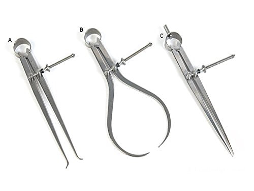 Safedeals365 Spring Divider Calipers Set 3pcs 6' 150mm, Internal & External Heavy Duty