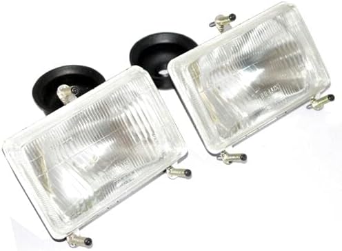 TAURISH Headlight Headlamp Set Rectangular 'Massey Ferguson' 4225 4245 4255 4260 4265+