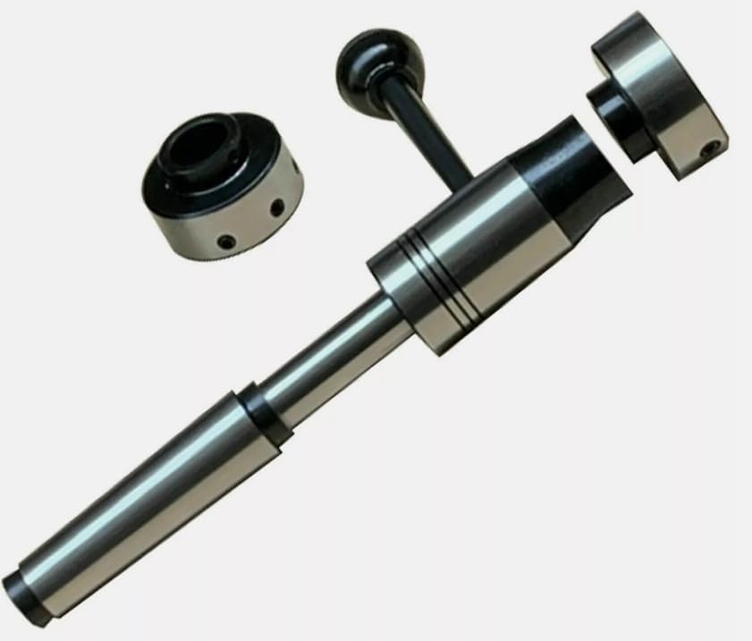 Taurish Lathe Tailstock Sliding Die Holder Set 3mt Shank Inch Imperial Size Mt3