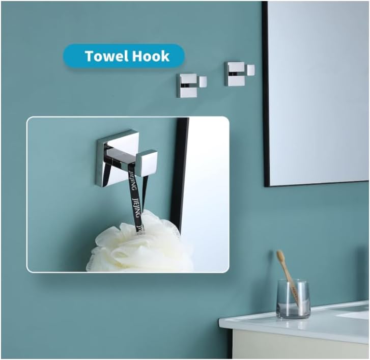 TAURISH Towel Hooks Stainless Steel Bathroom Towel Holder Robe Hook