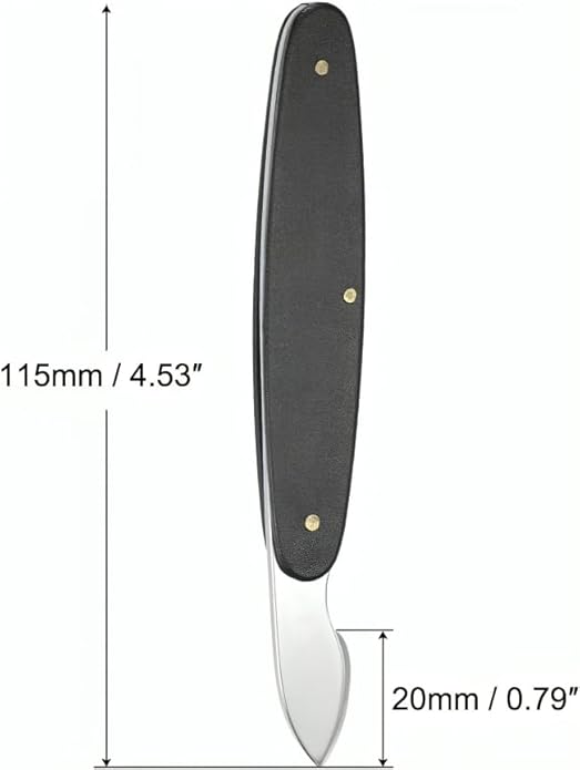 TAURISH 20mm Width Watch Back Case Opener Remover Removal Knife, Aluminum Handle Battery Remover Repair Replacing Watchmaker Tools Black
