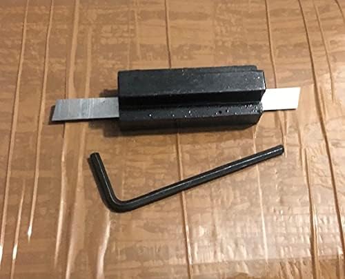 Omex T-Type Lathe Parting Tool Clamp Cut Off Tool 5/16" Shank with 5/16" HSS Blade & Key