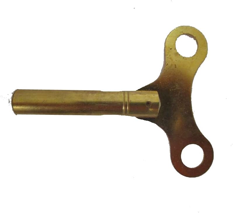 Taurish Extra Long Universal Brass Clock/Watch Key - Key for Mechanical Clock : (No. 5-2.75 X 1.75 Inches)