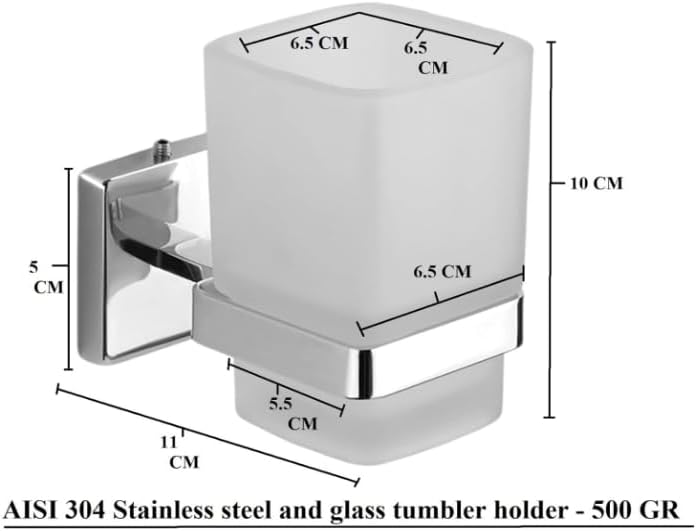 Tumbler Holder/Tooth Brush Holder Stand/Toothpaste Holder Stand/Bathroom Accessories Stand Stainless Steel.