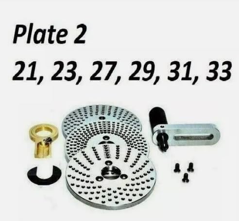 Taurish Dividing Indexing Plate Rotary Set Table Hv4 Plates For Hv6 Horizontal