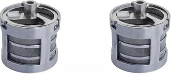 TAURISH Set of 2 Basket for Watch Cleaning Machine Diameter 6.9cm Height 5.8cm - Stainless Steel, Silver