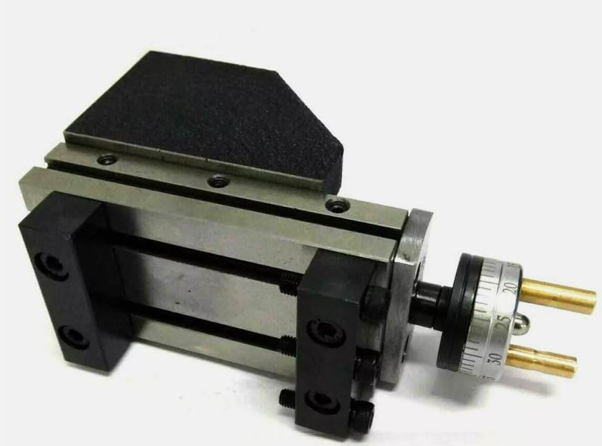 TAURISH MINI LATHE VERTICAL SLIDE 90 X 50 MM TWO HANDLE MILLING OPERATION ON LATHE