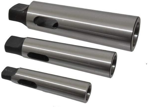 3 Pcs Set Reducing Drill Sleeve, MT1- MT2 MT2- MT3 MT3- MT4 Morse Taper Drill Sleeve Taper Adapter for Lathe Milling
