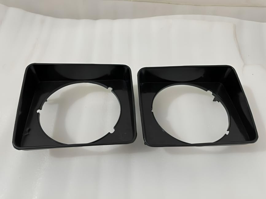 TAURISH Headlamp Headlight Bezel Set Black Fit For Suzuki Samurai Jimny Sierra SJ410