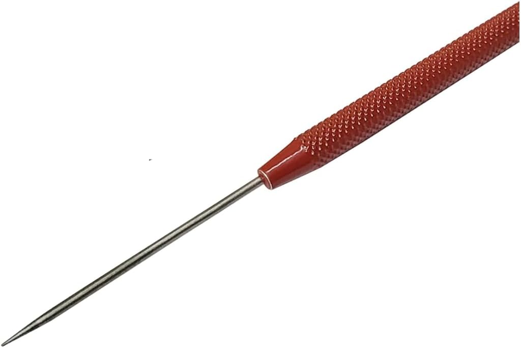 TAURISH Soldering Pick Titanium with Non Sticking Knurled Handle (Red)