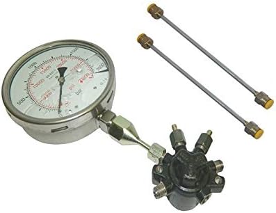 Common Fuel Rail with 2000 Bar High Pressure Gauge & High Pressure Pipes
