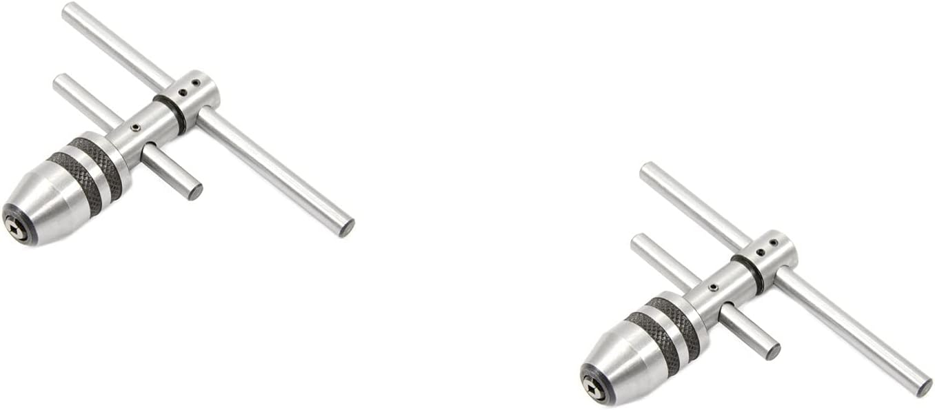 AI T Type Wrench Pilot Spindle Set 5/32" to 1/4" & 1/4" to 1/2" Capacity - Tap Drill Thread Lathe Hobbyist Milling