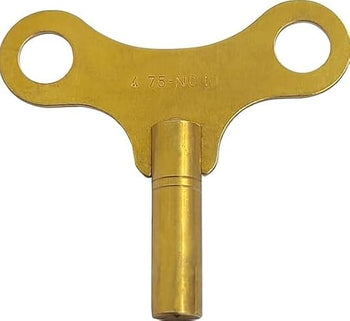TAURISH Brass Clock Winding Key Mainspring Winder No 10 Size 4.75 mm | Brass Replacement Clock for Wind Clocks | Brass Butterfly Clock Key Winder for Winding Clocks