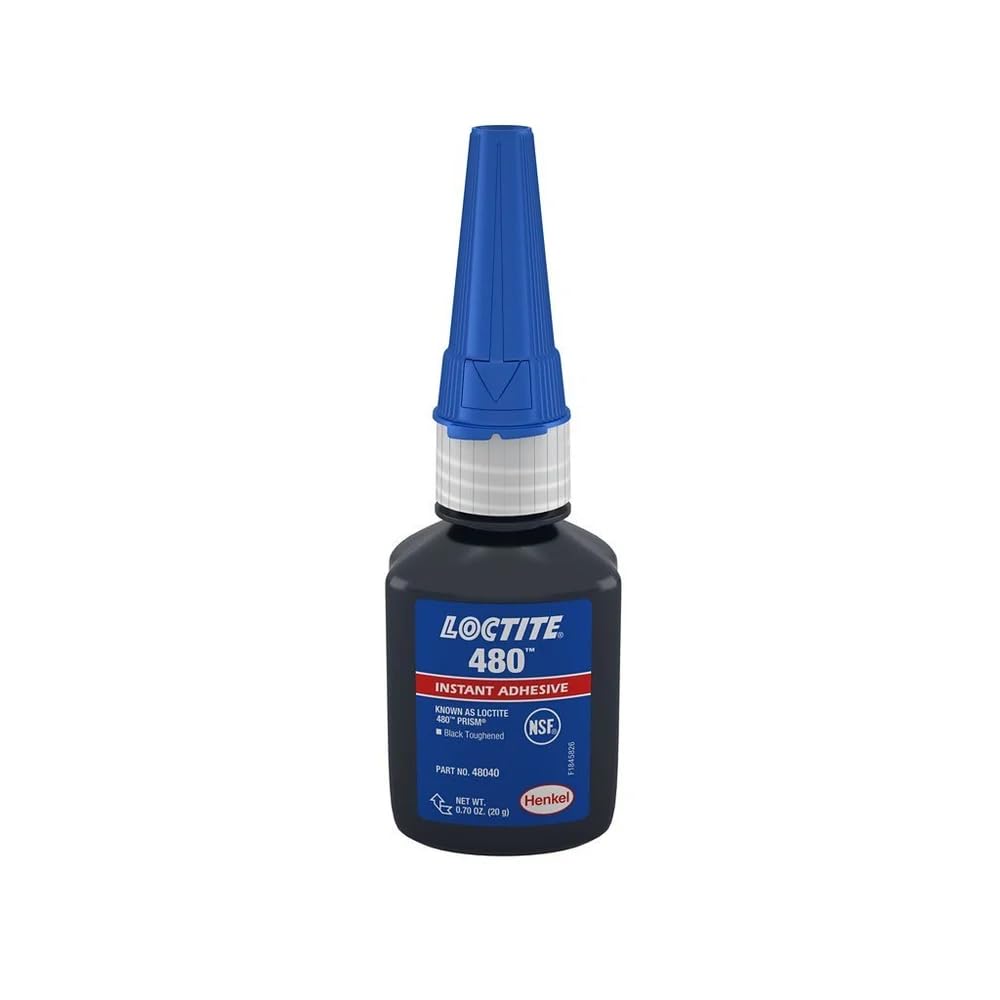 Loctite 48040 Black 480 Prism Instant Adhesive, Toughened, 0.7 oz. 20 g