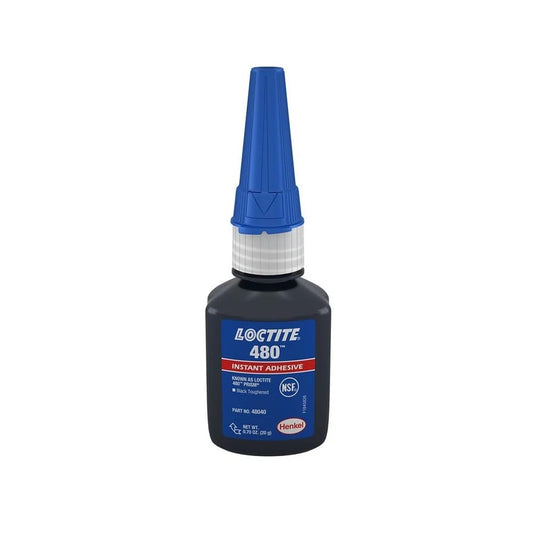 Loctite 48040 Black 480 Prism Instant Adhesive, Toughened, 0.7 oz. 20 g