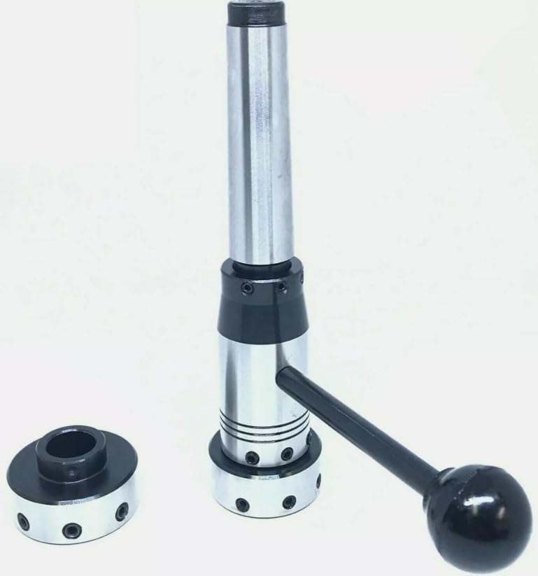 Taurish Lathe Tailstock Sliding Die Holder Set 3mt Shank Inch Imperial Size Mt3