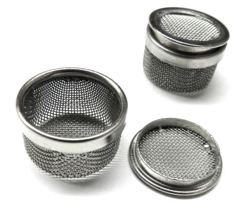 TAURISH Ultrasonic Cleaner Mini Basket Set Small Parts Mesh Holder for Screws and Tiny Components 2 Pieces Pack