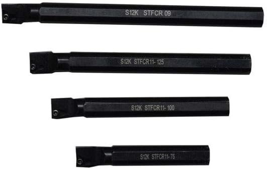 Carbide Indexable Boring Bars with 12mm Shank 4 Piece Set - New Boring Head