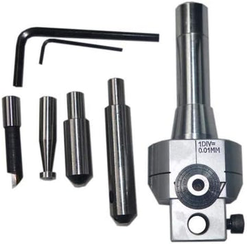 BORING HEAD 62 MM WITH R8 SHANK FOR MILLING MACHINES M12 DRAWBAR - NEW PRECISION