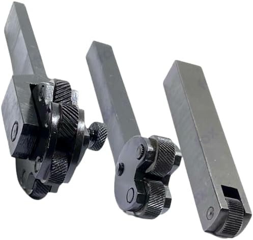 TAURISH Set of Three Knurling Tool Holders Includes Single Knurl, Double Knurl, and 6 Knurl Tools for Lathe High-Quality Tool Steel & EN31 Alloy Steel Knurls – For Medium to Small Lathes