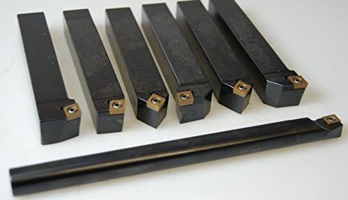 7 Pc 1/2'' Indexable Carbide Turning Tool Set SCLCL SCLCR SCMCN SCSCR SCBCR SCKCR - CCMT 21.51