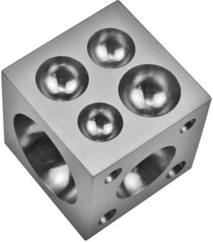 ACE 56pc Dapping Punch Set Jumbo Doming & Steel Swage Block Pro Jewelry Forming Kit (23MB)