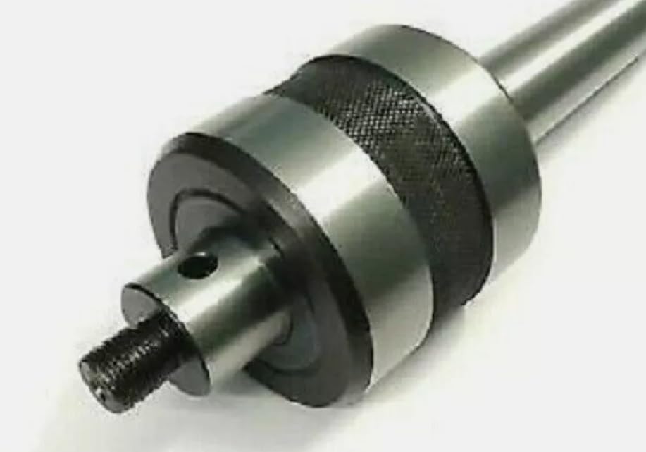 Taurish Revolving Live Center Mt2 Threaded M12 X 1 With 50 Mm Mini Scroll Chuck