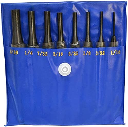 AI 8 Piece Drive Pin Punch Set, 4" Overall Length - Made In India