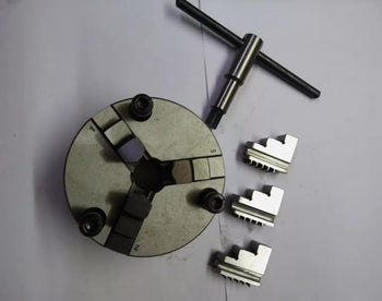 Taurish 100mm Front Load 3 Jaw Self Centering Chuck With Reversible Jaws (Front Mount)