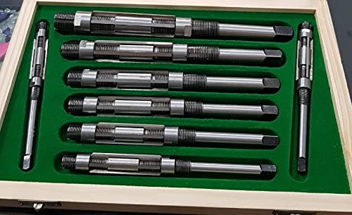 New 8 Pcs Adjustable Hand Reamer Set 15/32" - 1-1/16" HSS Blades - New Boxed Set - Expanding Reamers H4 to H8 New