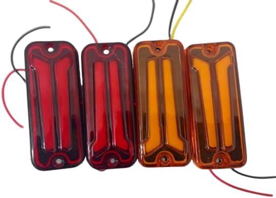 TAURISH LED Light Front & Rear Side Indicators Set for Suzuki Samurai SJ410 SJ413